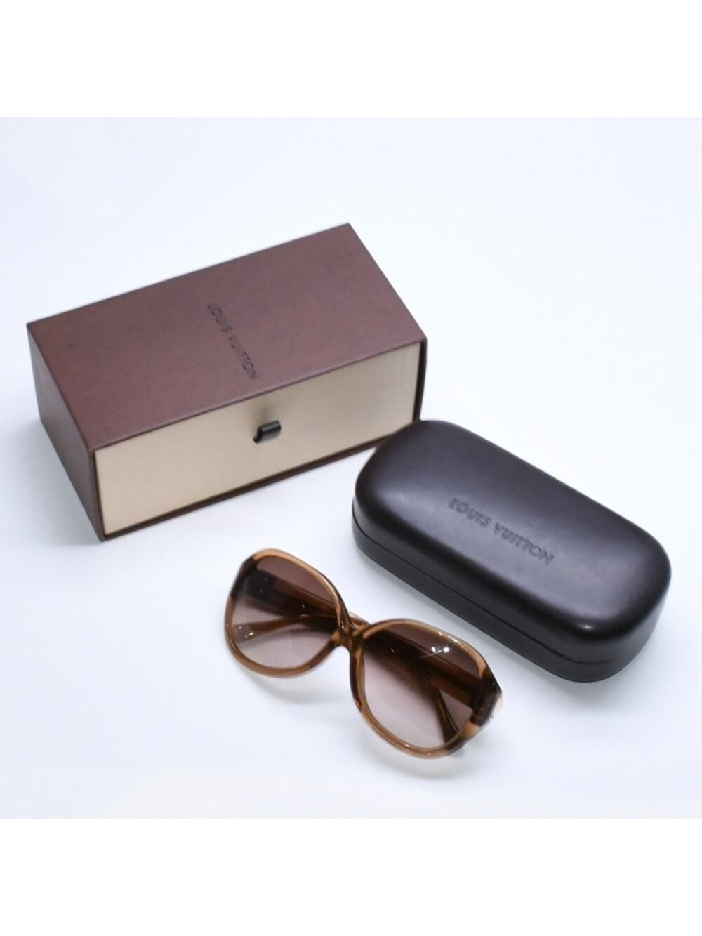 Louis Vuitton Spson Sunglasses Acetate Brown Gold 13 Eyewear